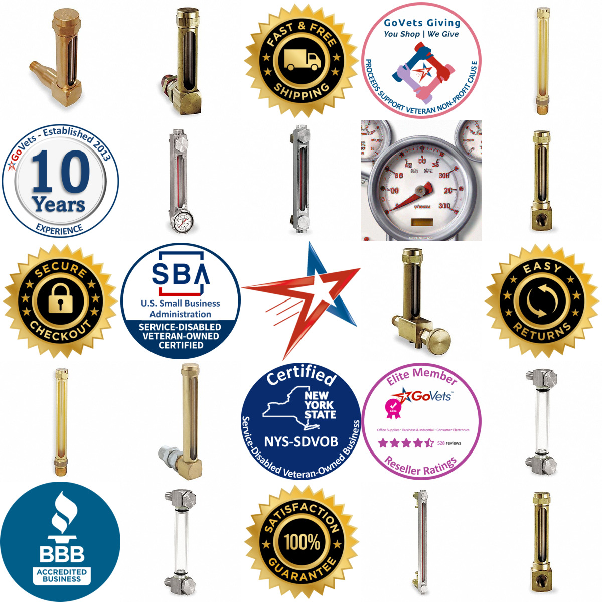 A selection of Level Gauges products on GoVets