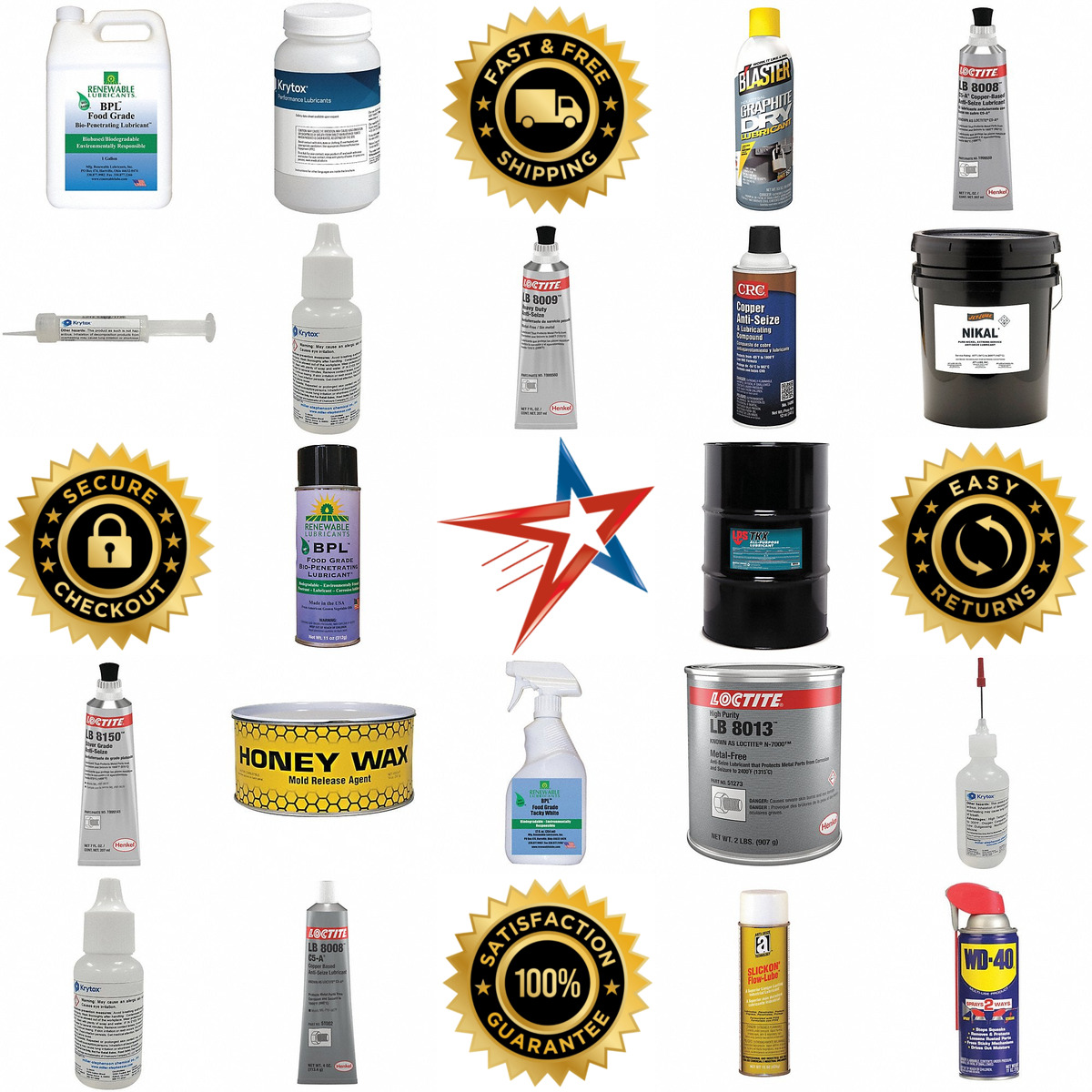 A selection of Lubricants and Penetrants products on GoVets