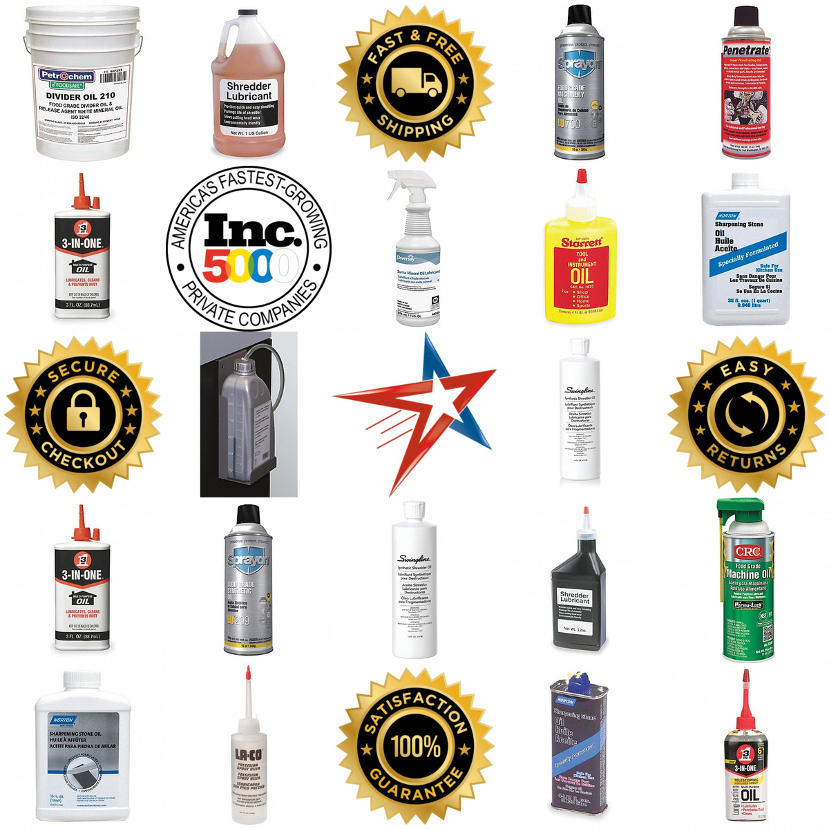 A selection of Machine Oil products on GoVets