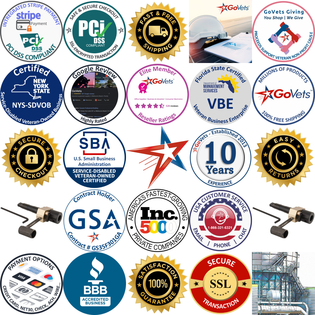 Millions of Products A selection of Hougen products on GoVets