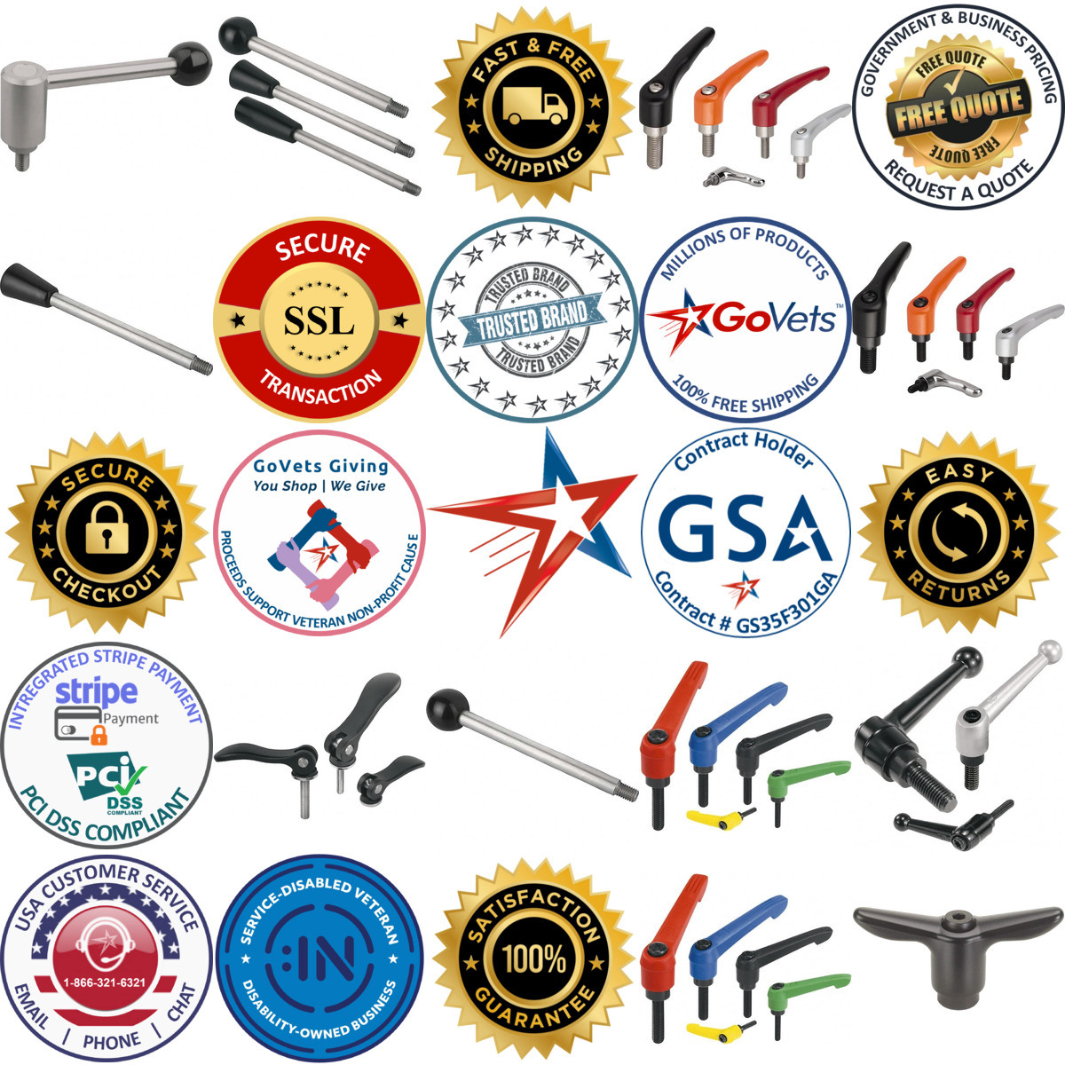 A selection of Levers and Handles products on GoVets
