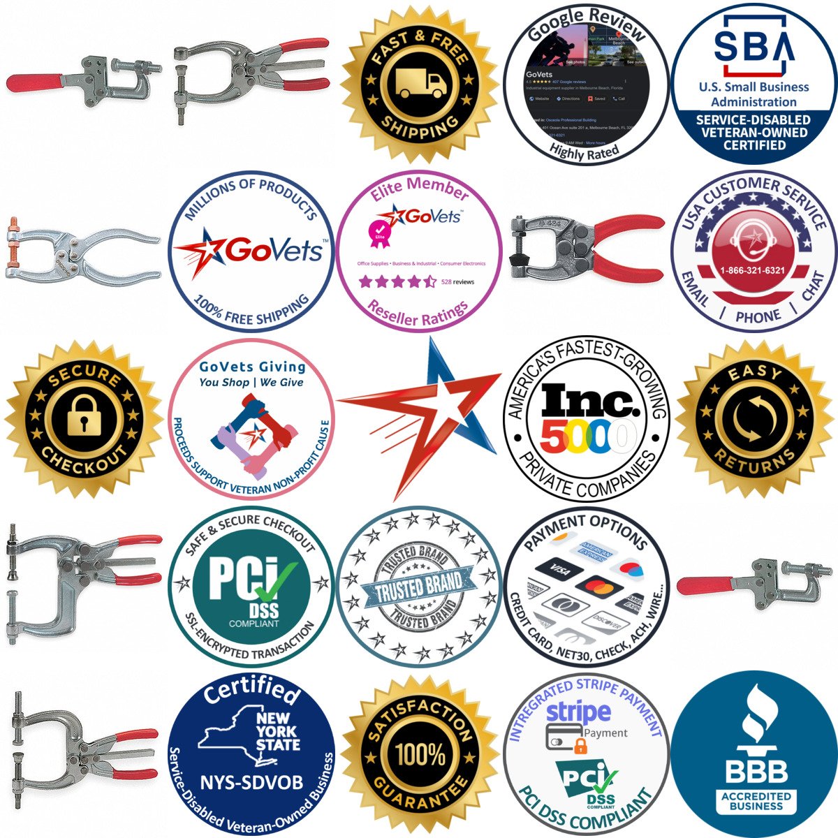 A selection of Plier Clamps products on GoVets