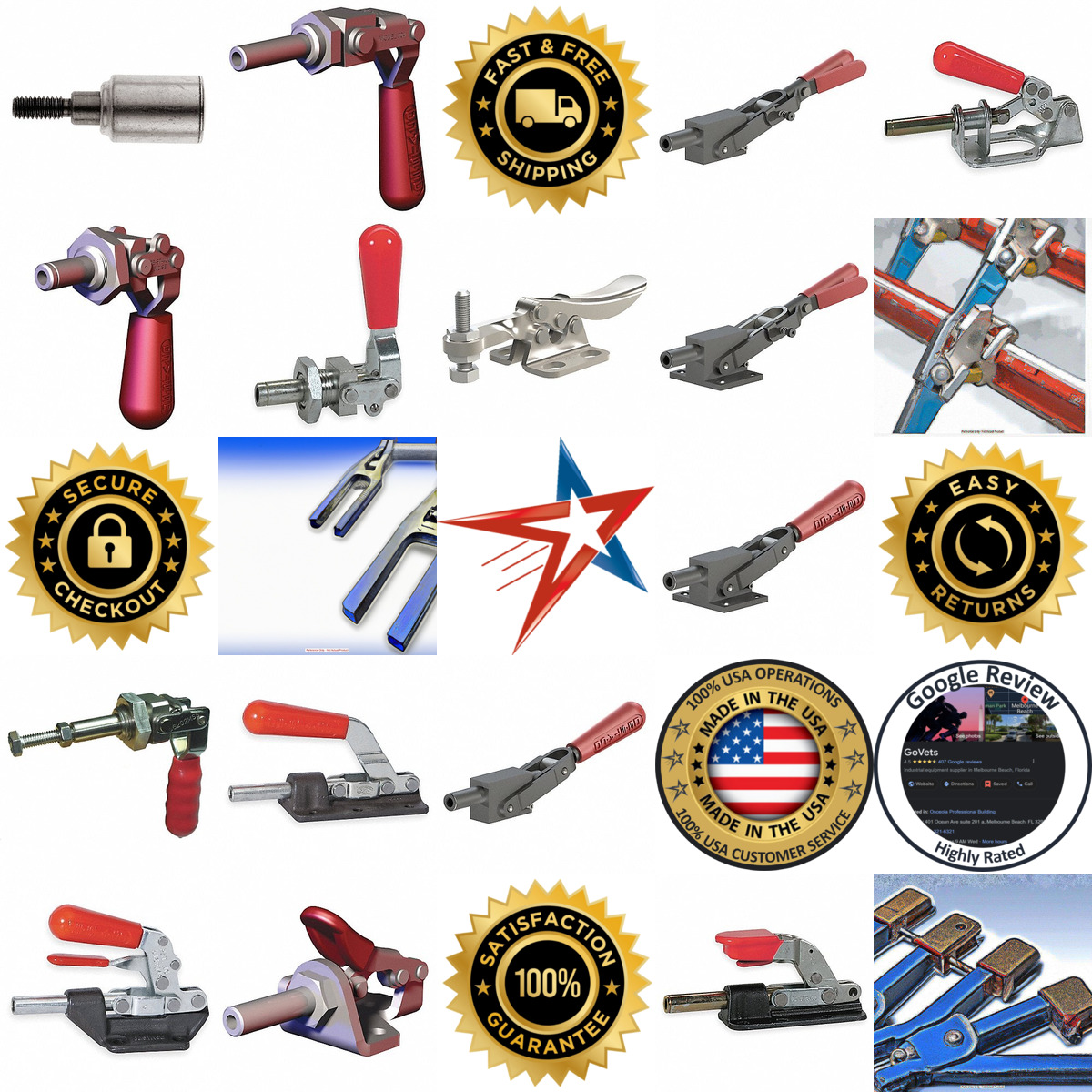 A selection of Straight Line Clamps products on GoVets