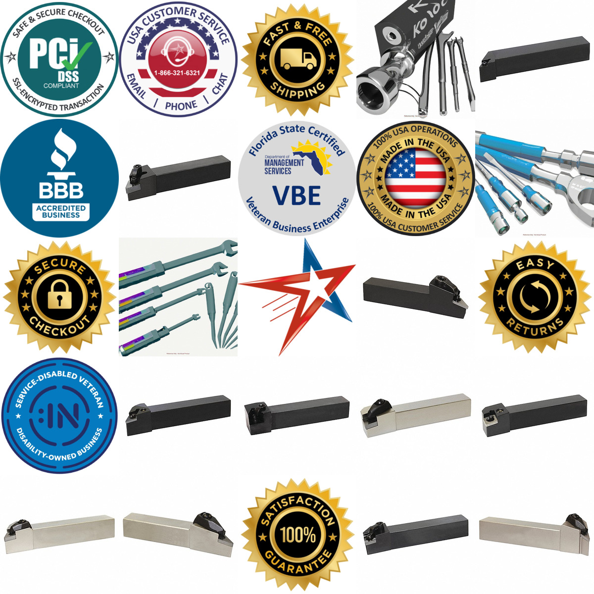 A selection of Toolholders products on GoVets