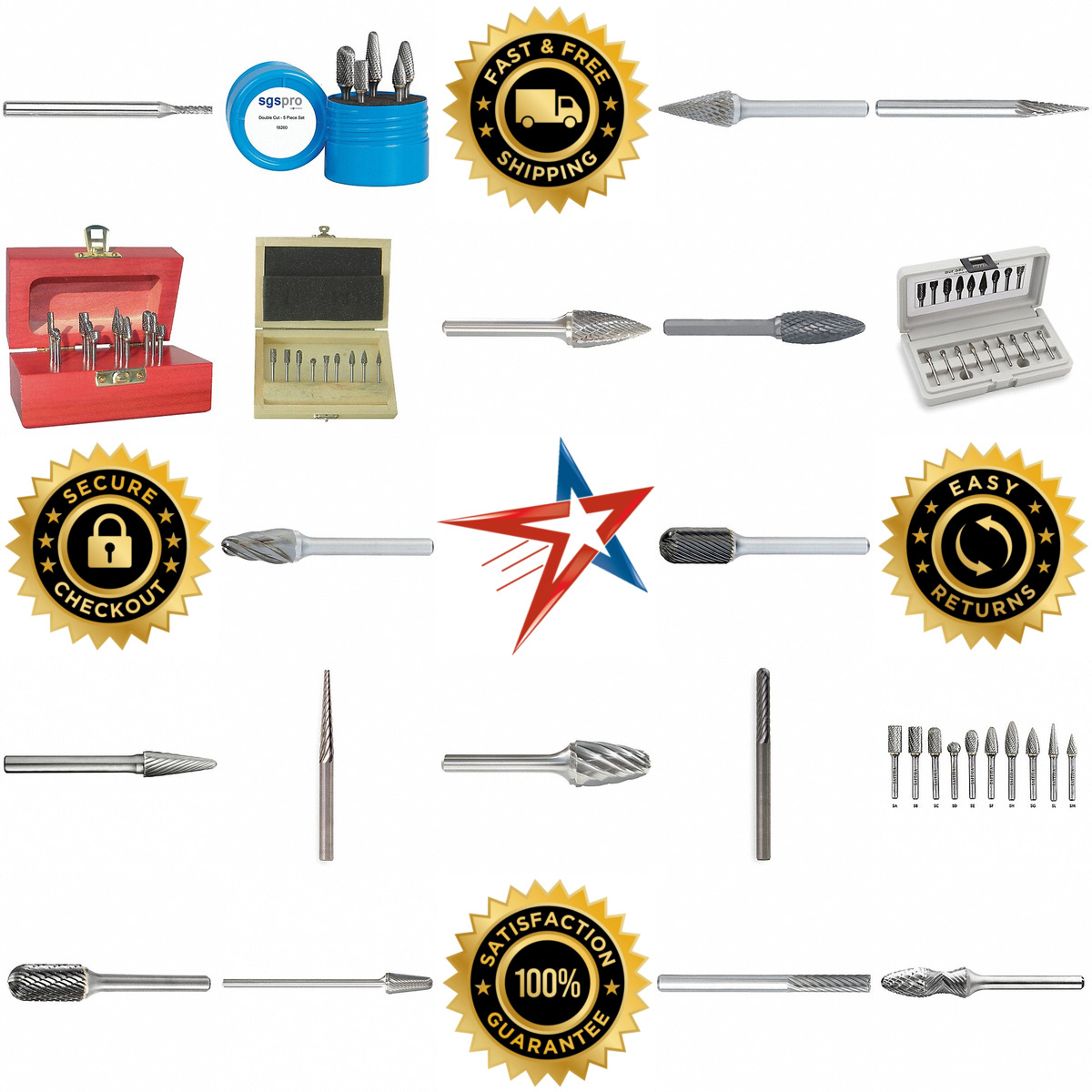 A selection of Deburring Tools   Carbide Burs and Sets products on GoVets
