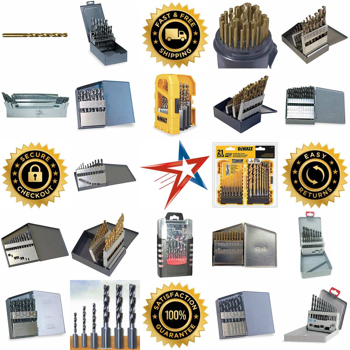 A selection of Jobber Length Drill Bit Sets products on GoVets