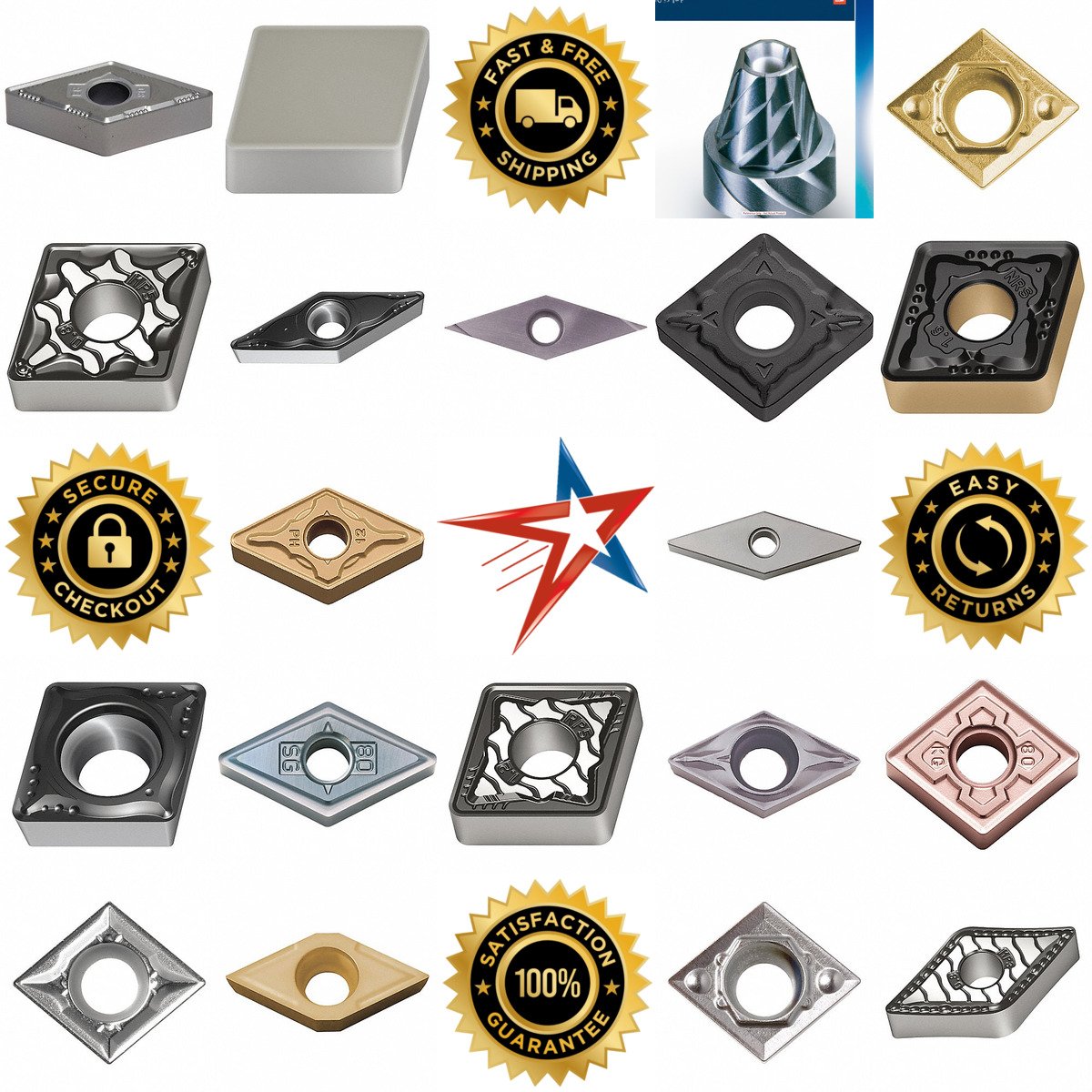 A selection of Diamond Turning Inserts products on GoVets