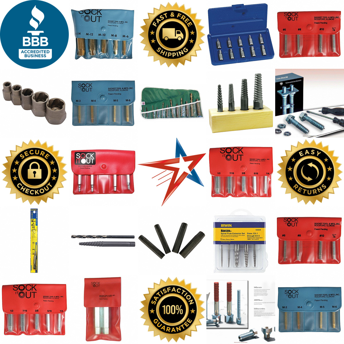 A selection of Bolt and Screw Extractor Sets products on GoVets