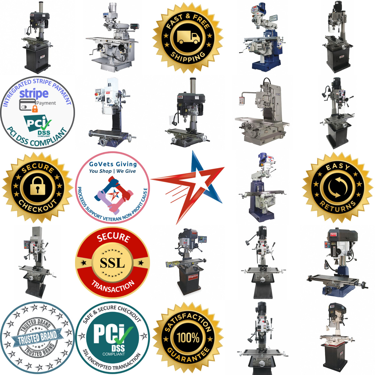 A selection of Drill and Mill Presses products on GoVets