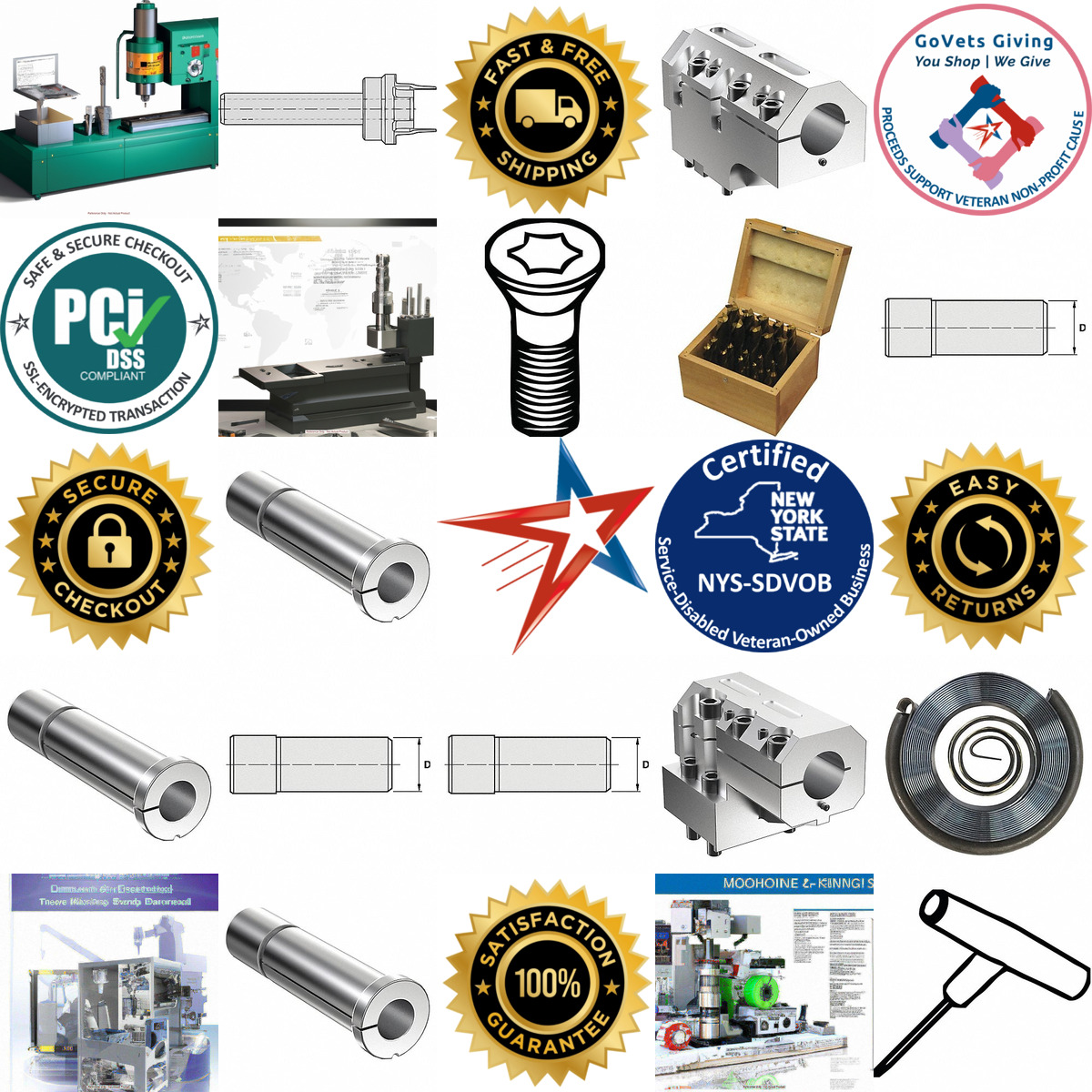 A selection of Milling Machine Attachments and Accessories products on GoVets