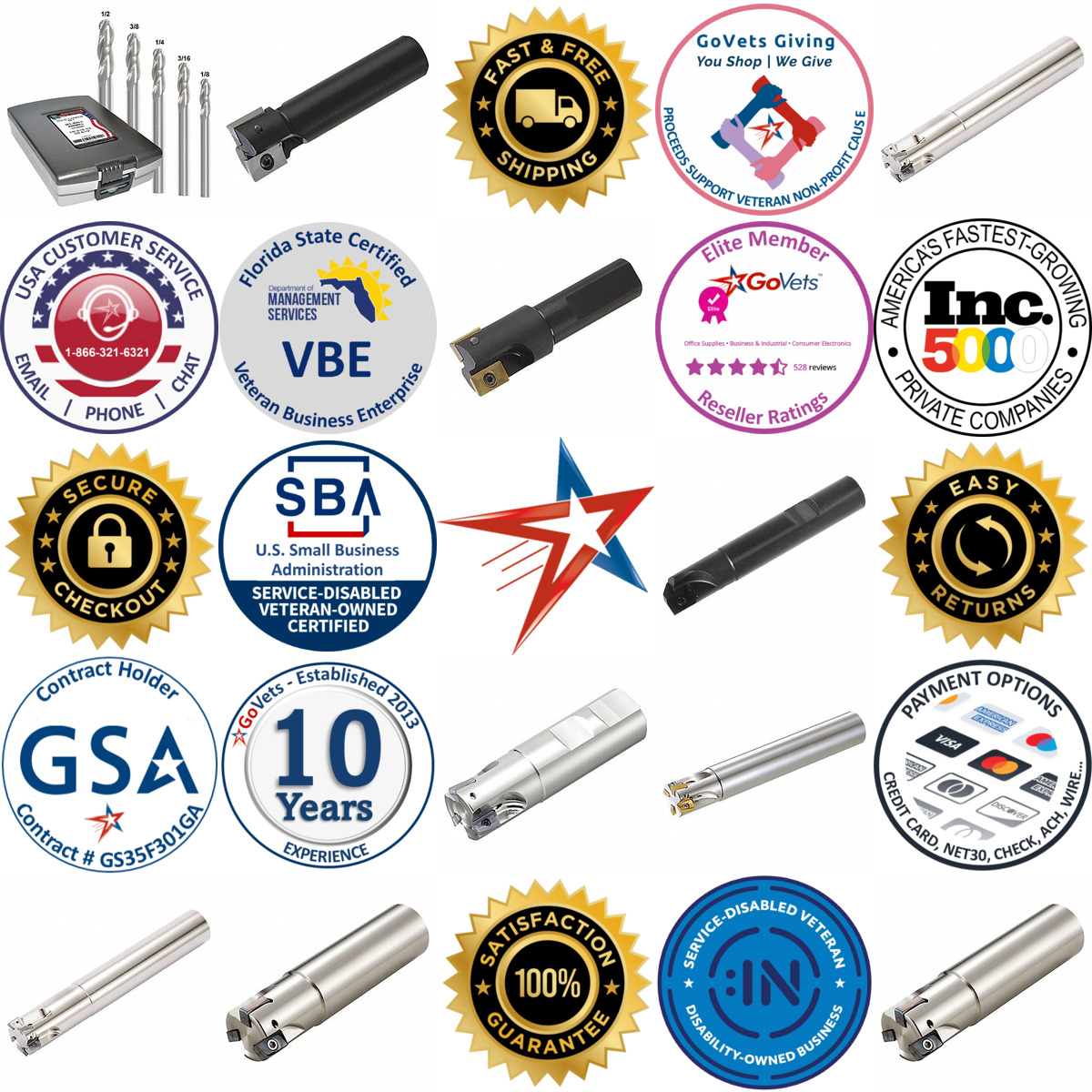 A selection of End Mill Sets products on GoVets