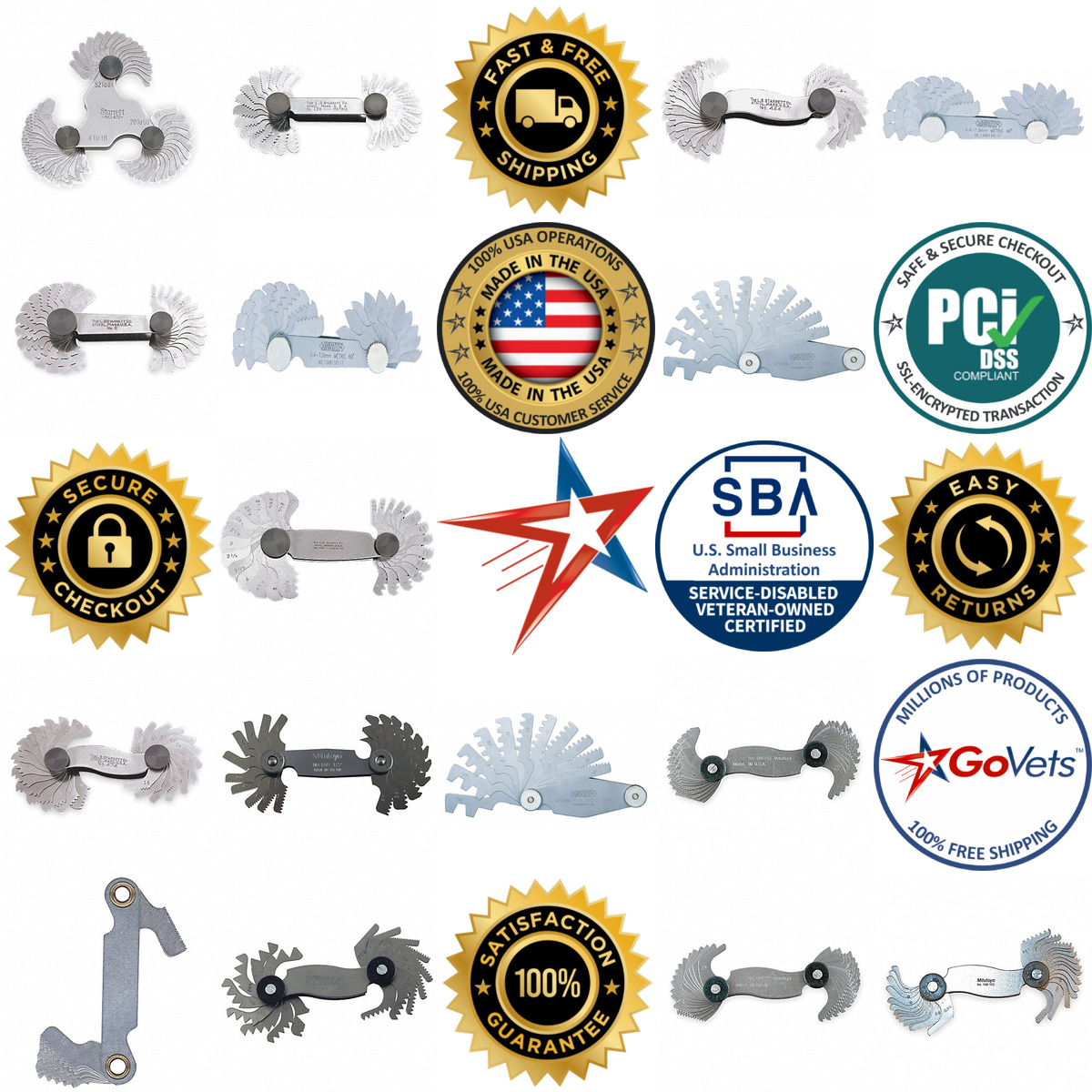 A selection of Screw Pitch Gauges products on GoVets