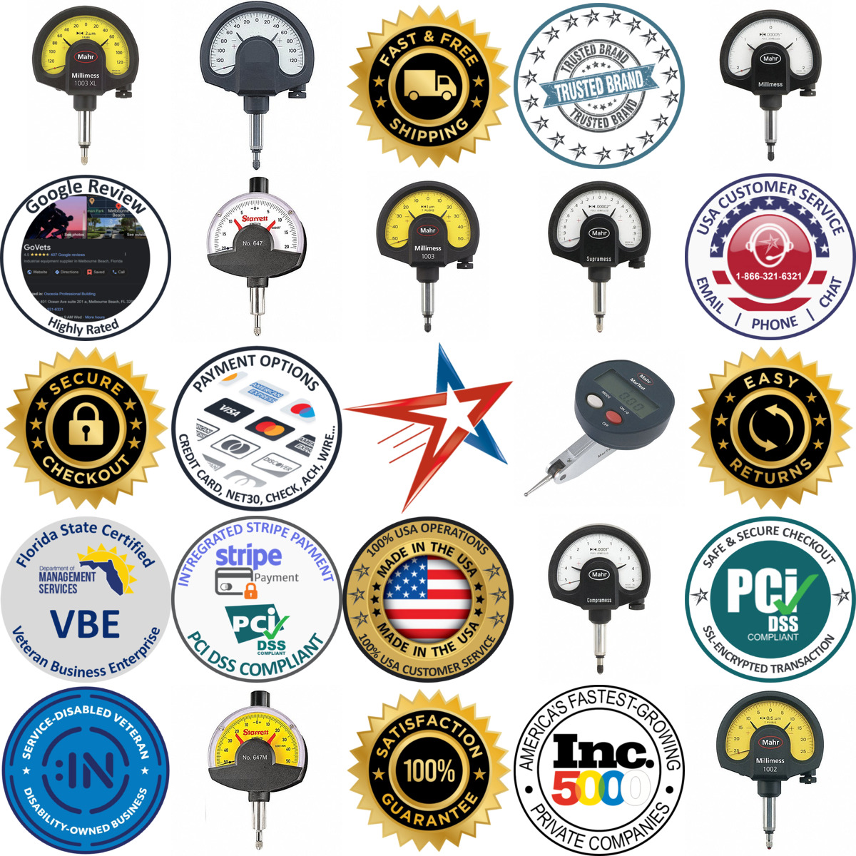 A selection of Dial Comparator Gauges products on GoVets