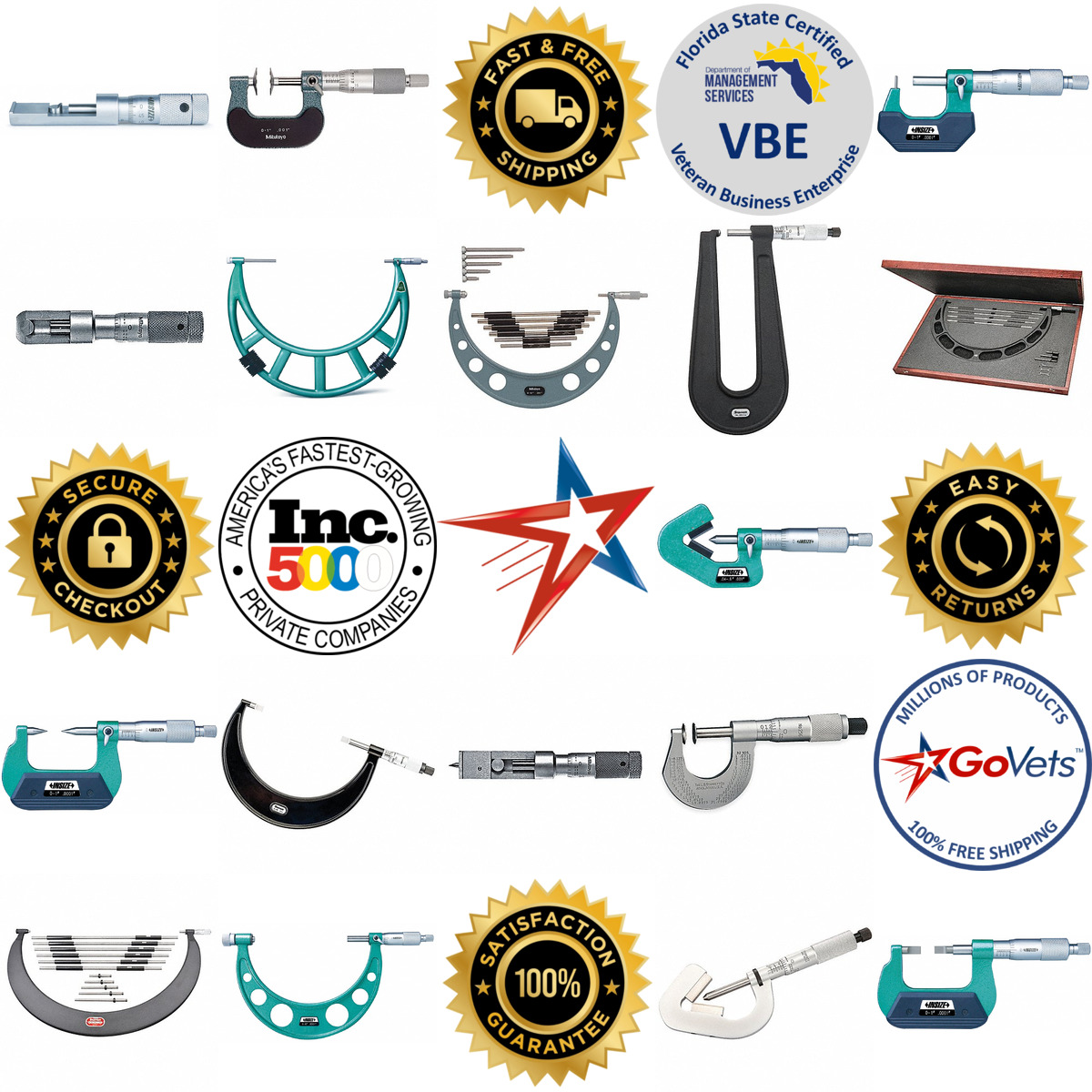 A selection of Mechanical Specialty Micrometers products on GoVets