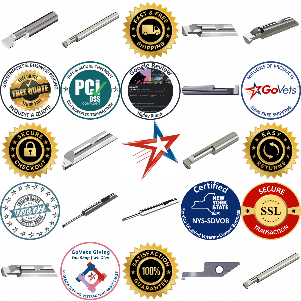 A selection of Grooving Tools products on GoVets