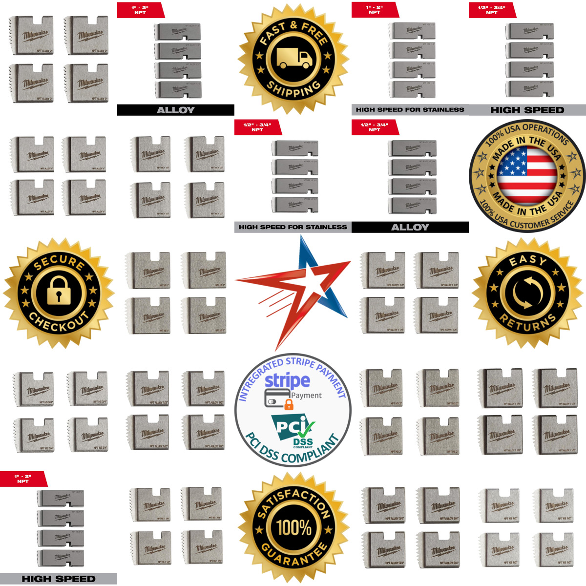 Millions of Products A selection of Milwaukee Tool products on GoVets