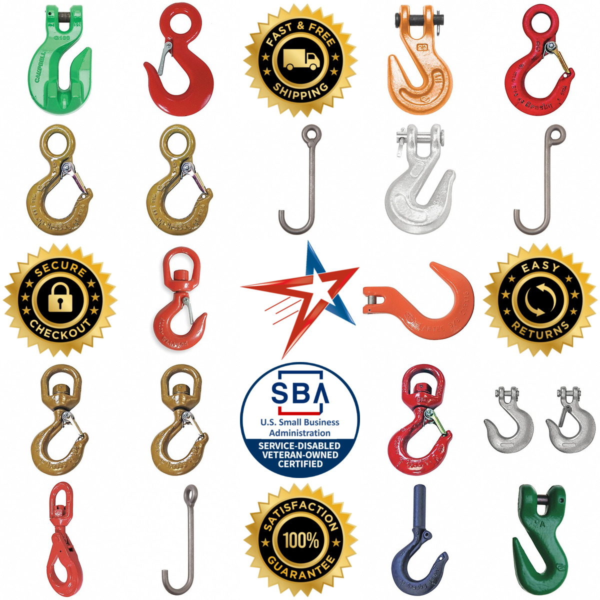A selection of Chain and Cable Hooks products on GoVets