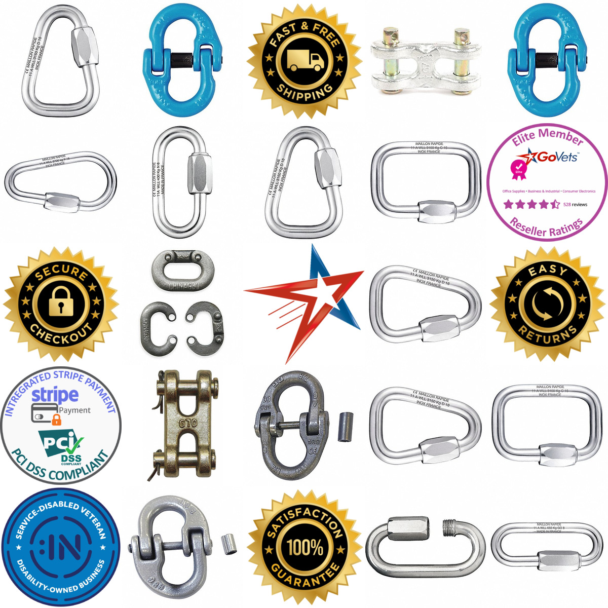 A selection of Connecting Links products on GoVets