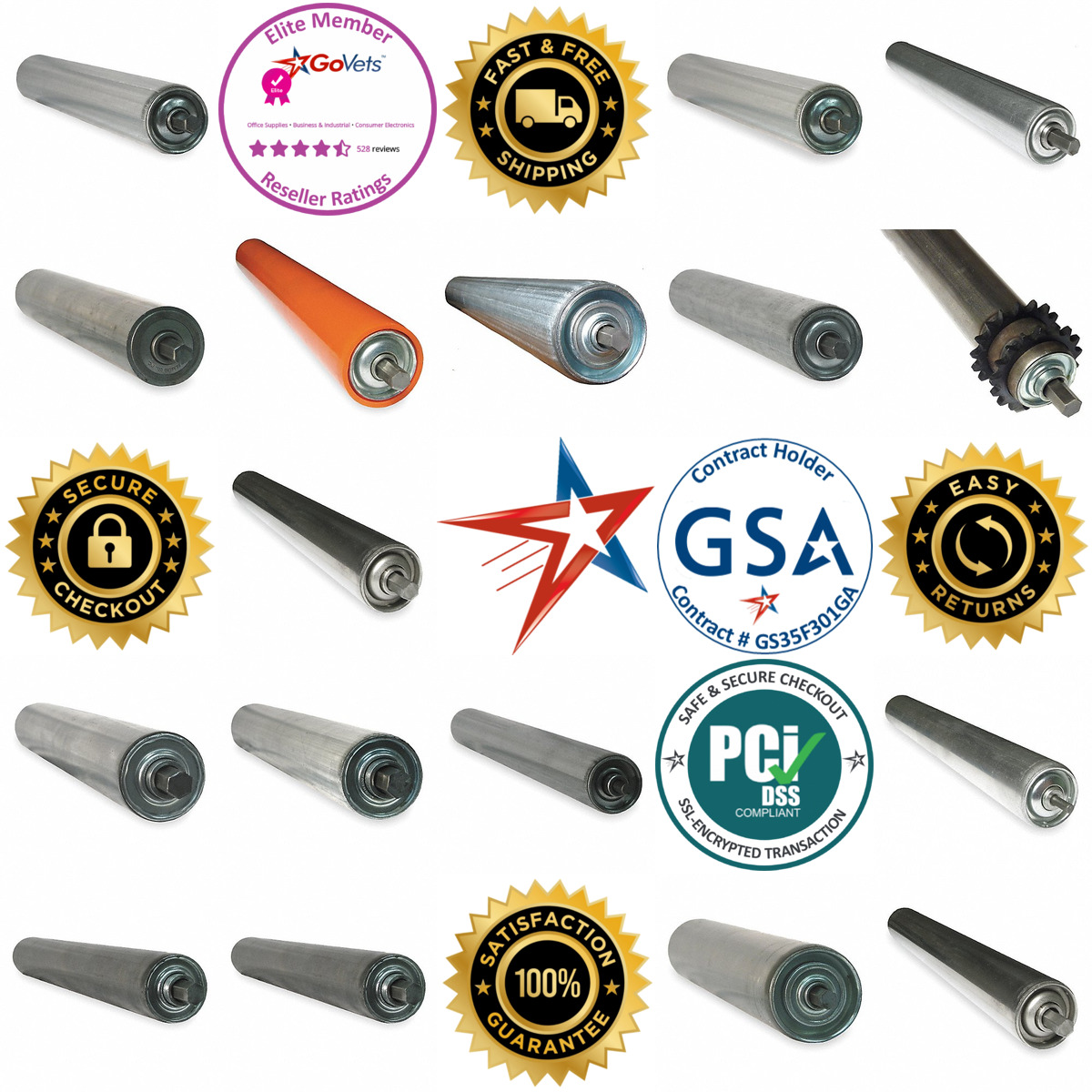 A selection of Conveyor Rollers products on GoVets