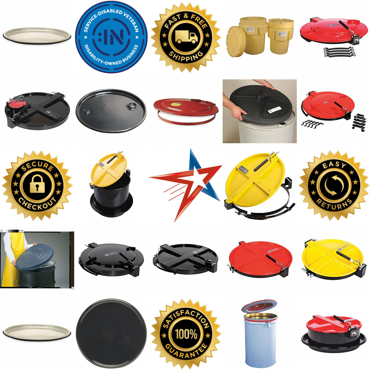 A selection of Drum Covers and Lids products on GoVets
