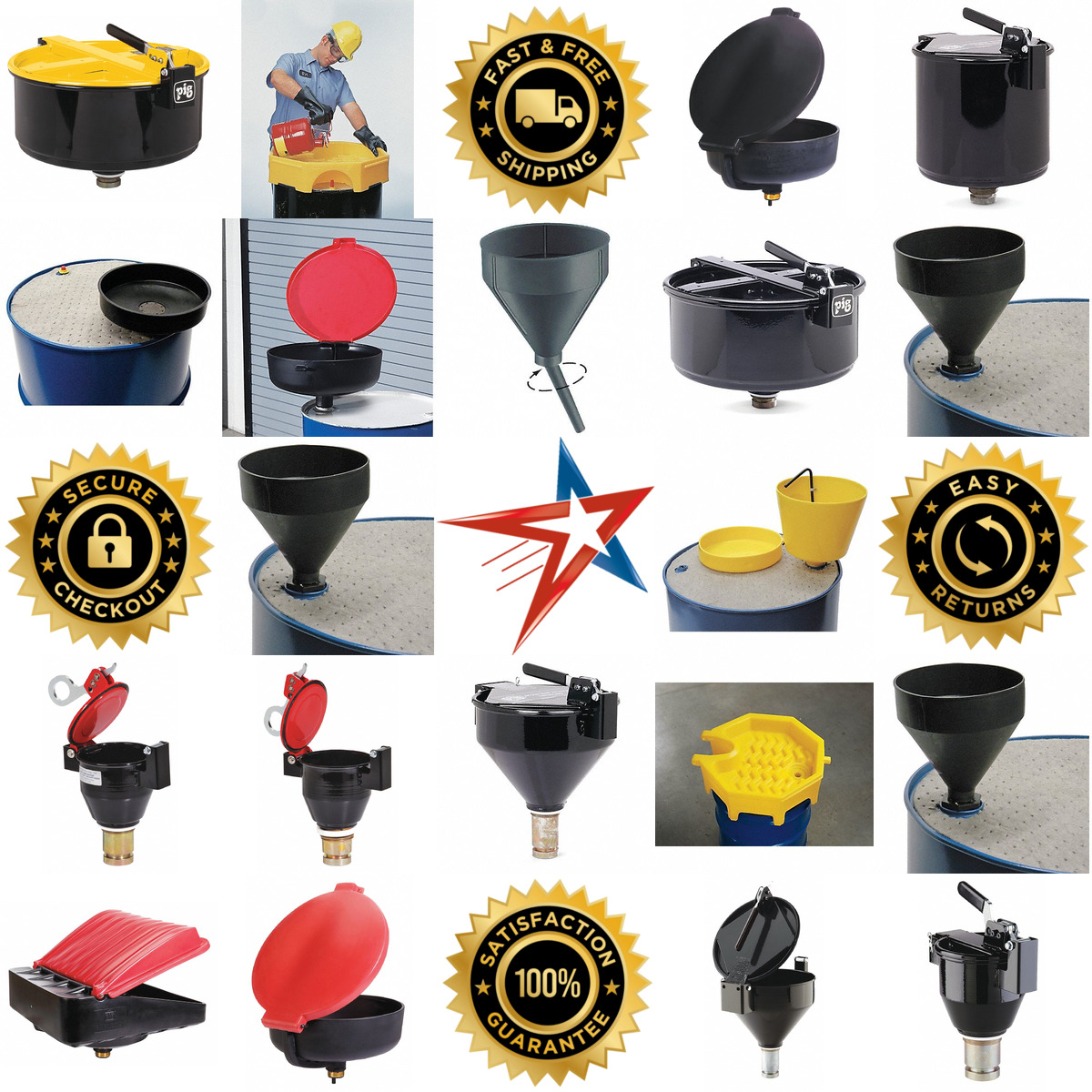 A selection of Drum Funnels products on GoVets