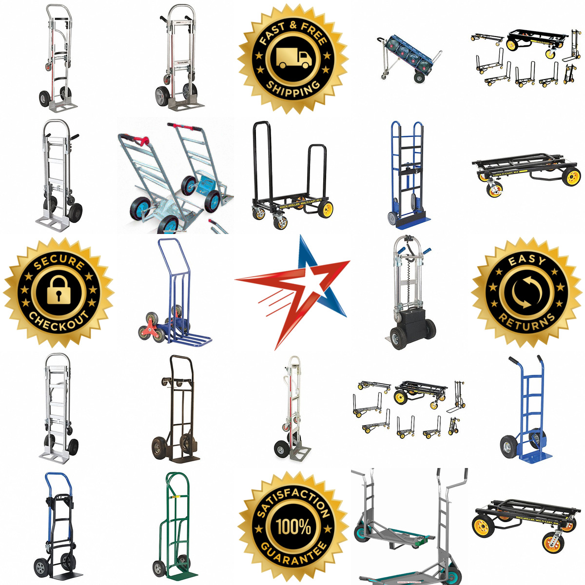A selection of Convertible Hand Trucks products on GoVets