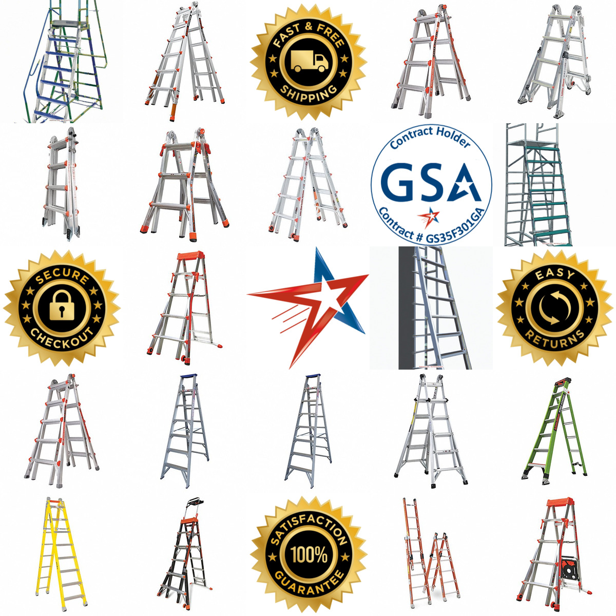 A selection of Multipurpose Ladders products on GoVets