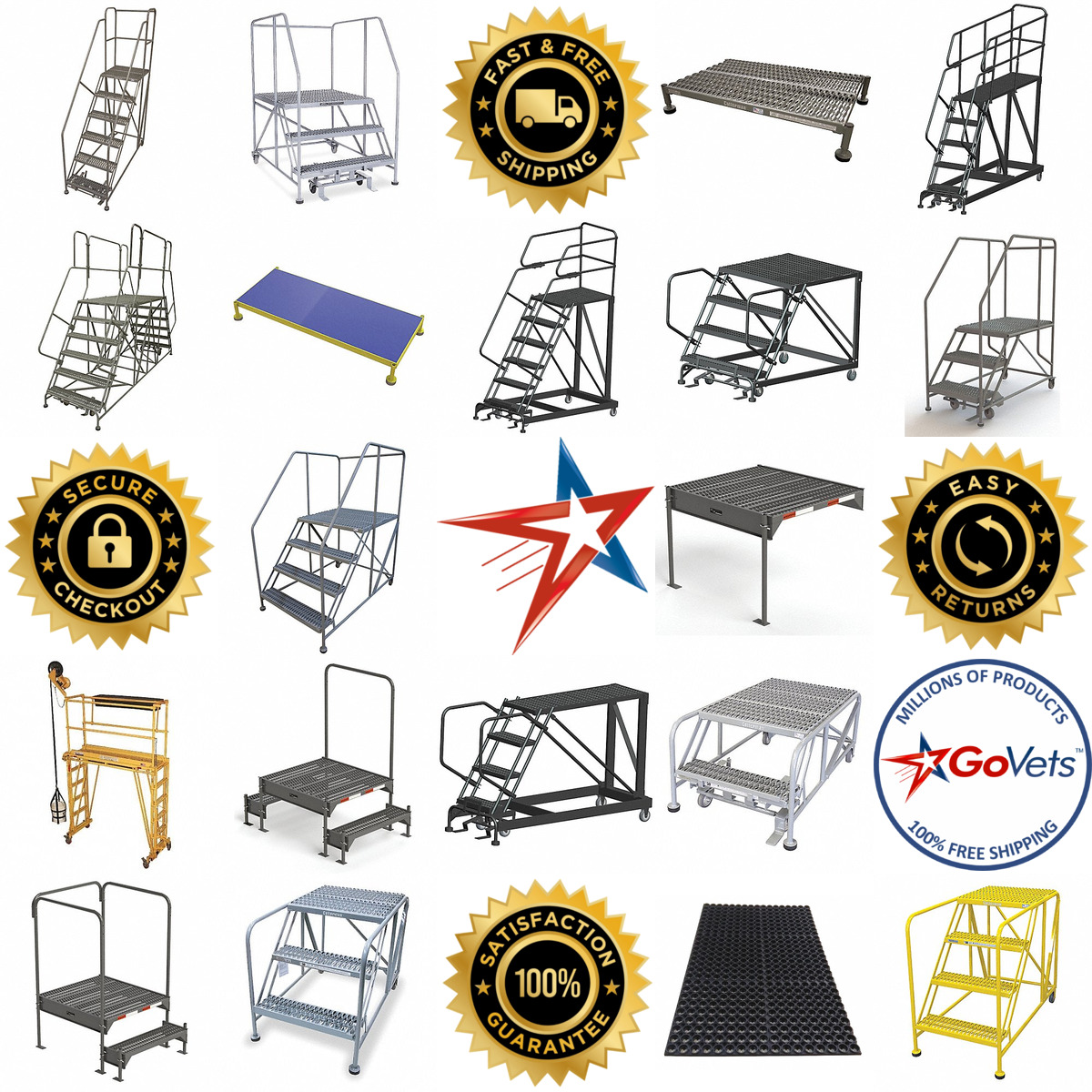 A selection of Work Platforms products on GoVets