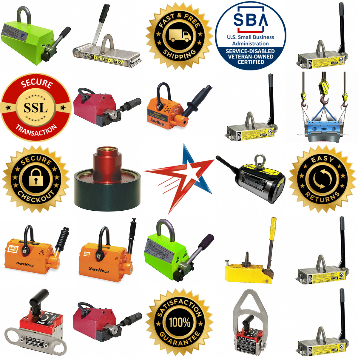 A selection of Below The Hook Lifting Magnets products on GoVets