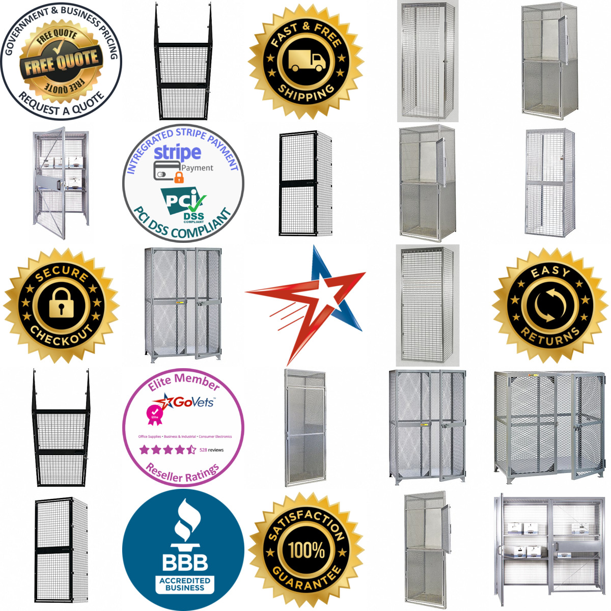 A selection of Bulk Storage Lockers products on GoVets