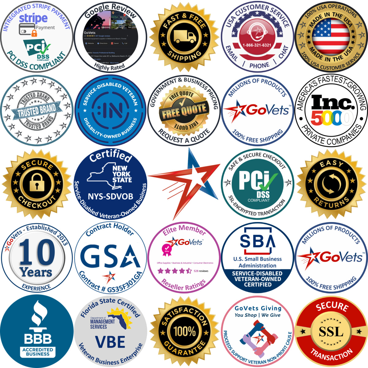 A selection of Inplant Offices products on GoVets