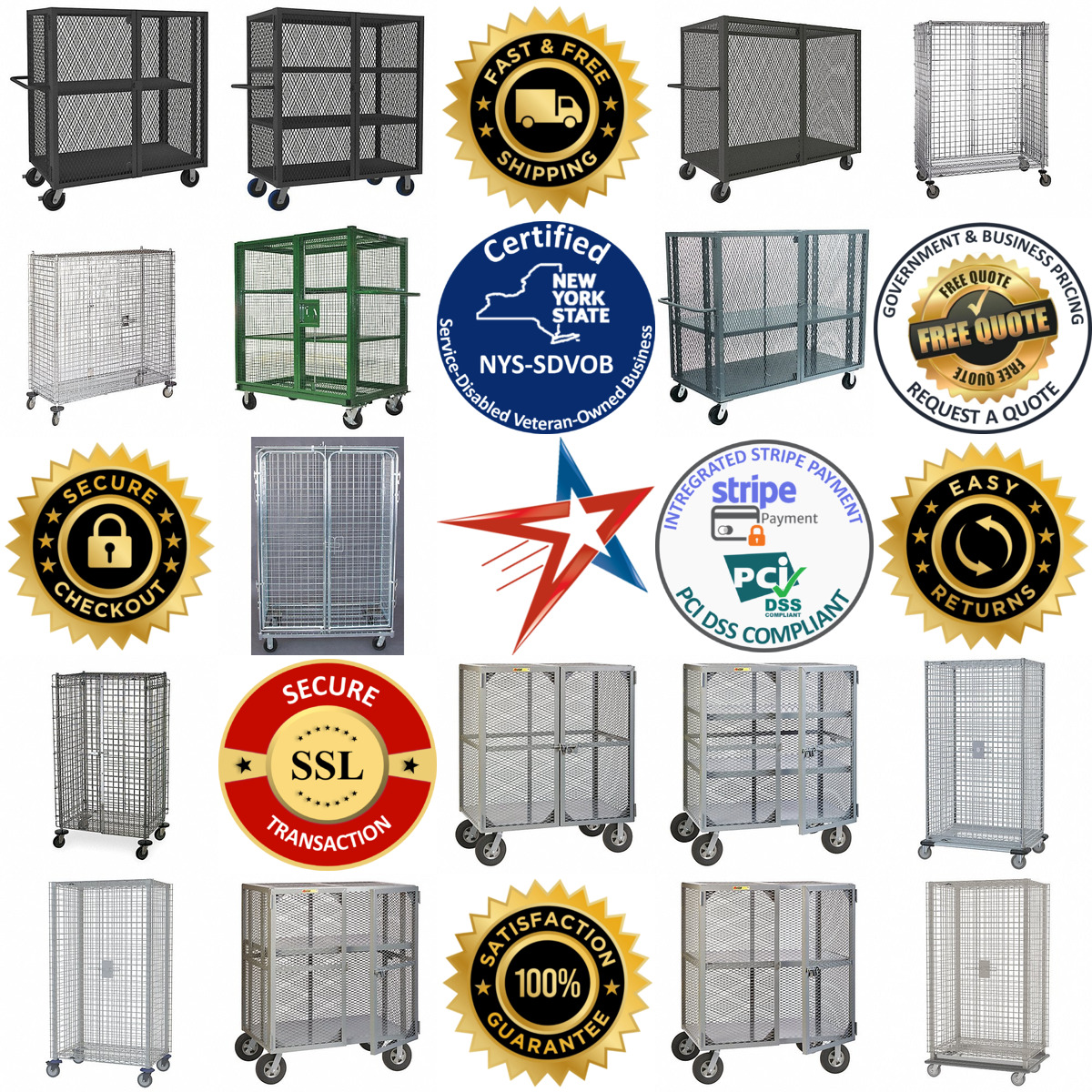 A selection of Security Carts products on GoVets
