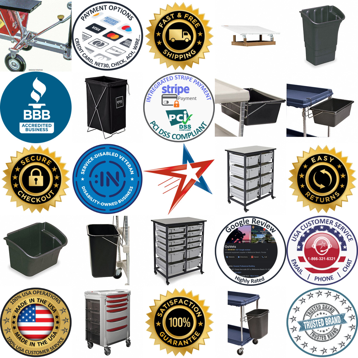 A selection of Utility Cart Accessories products on GoVets