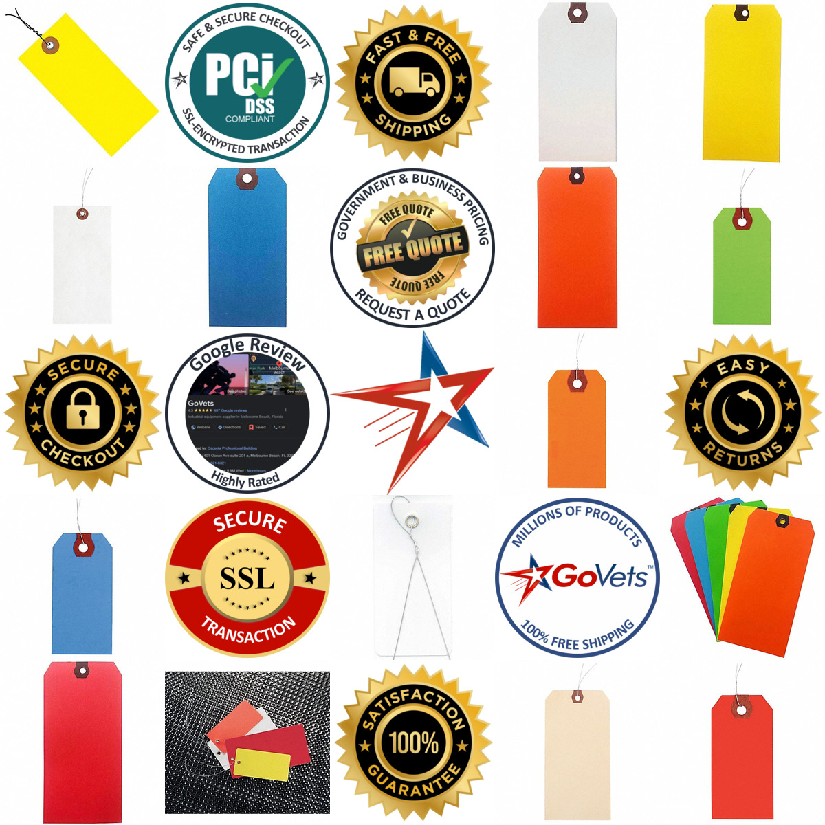 A selection of Blank Shipping Tags products on GoVets