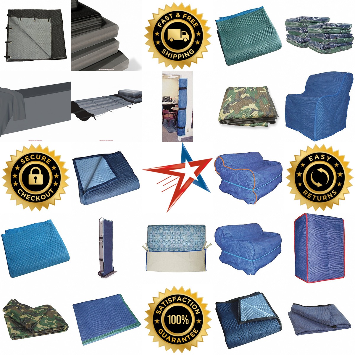 A selection of Moving Blankets and Covers products on GoVets