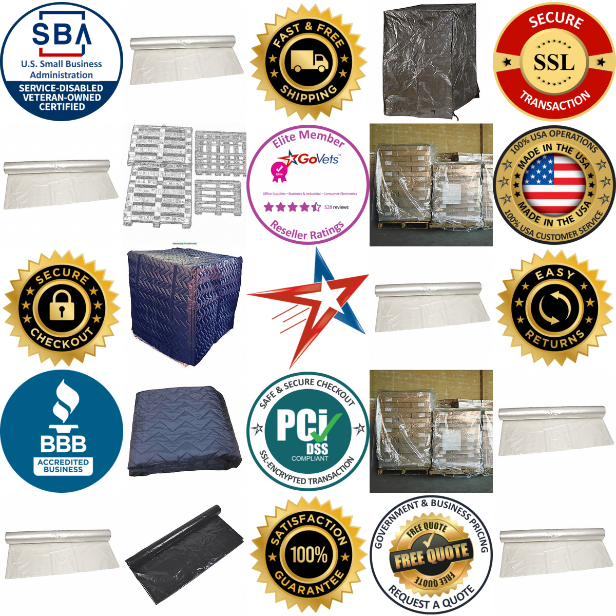 A selection of Pallet Covers products on GoVets