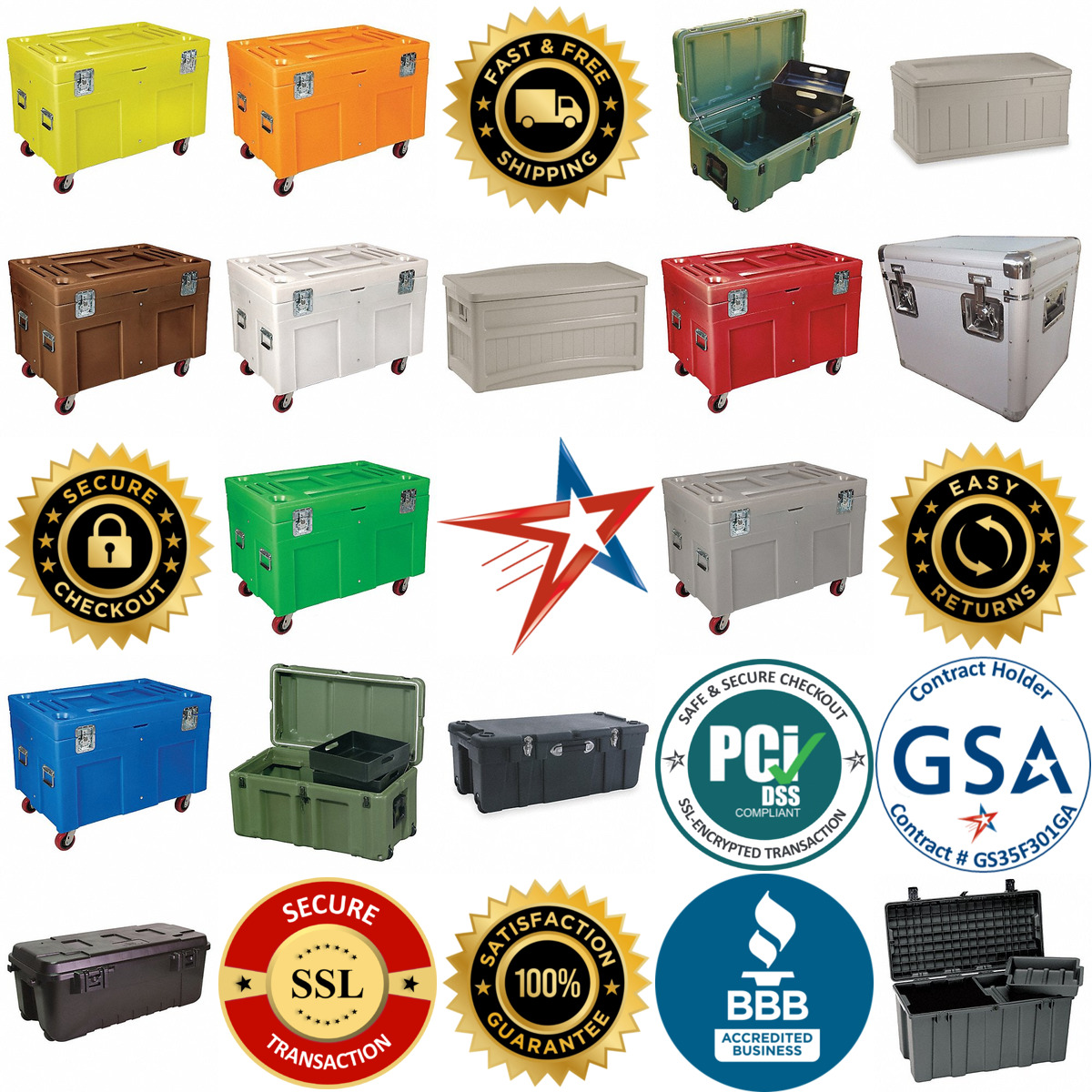 A selection of Storage Trunks products on GoVets