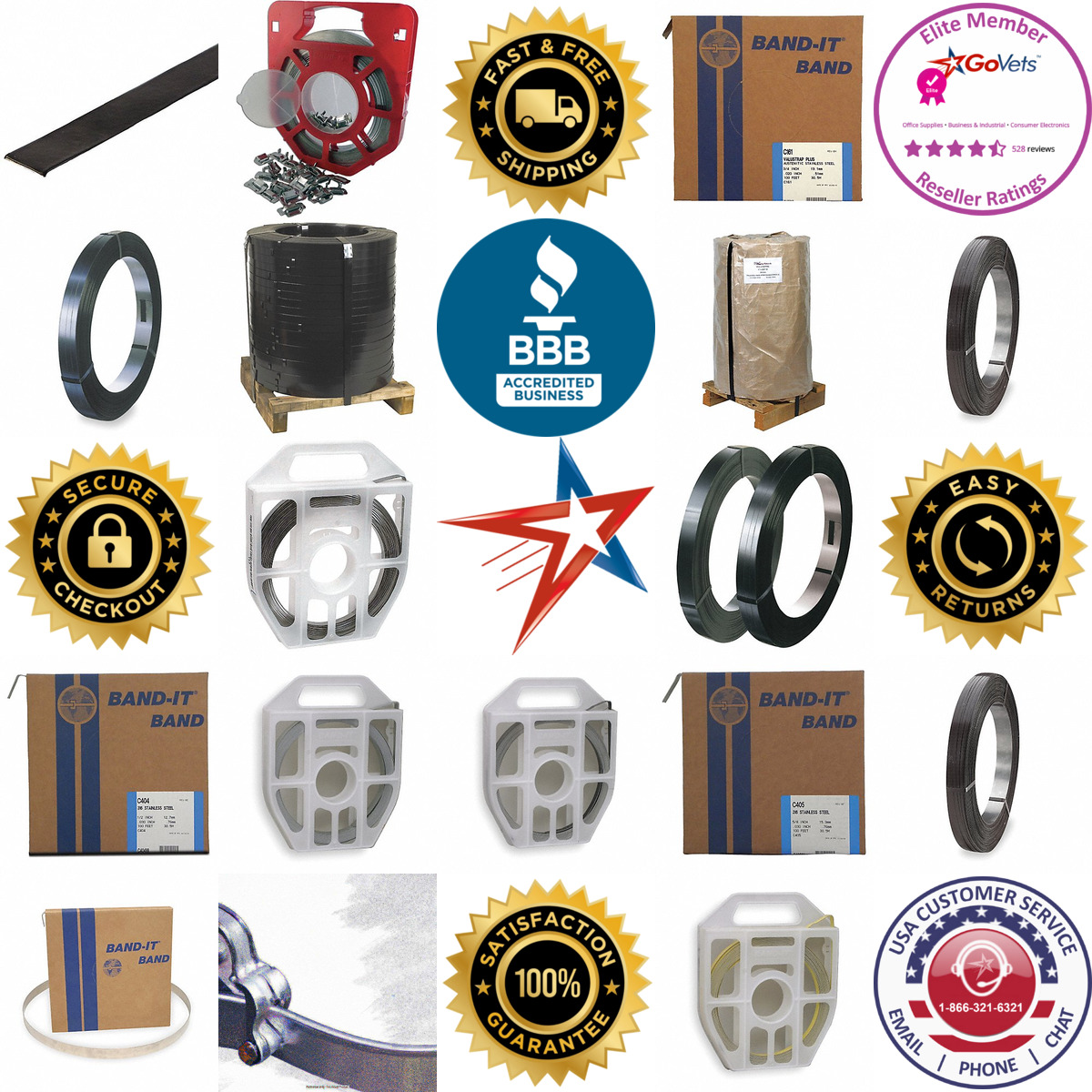 A selection of Steel Strapping products on GoVets