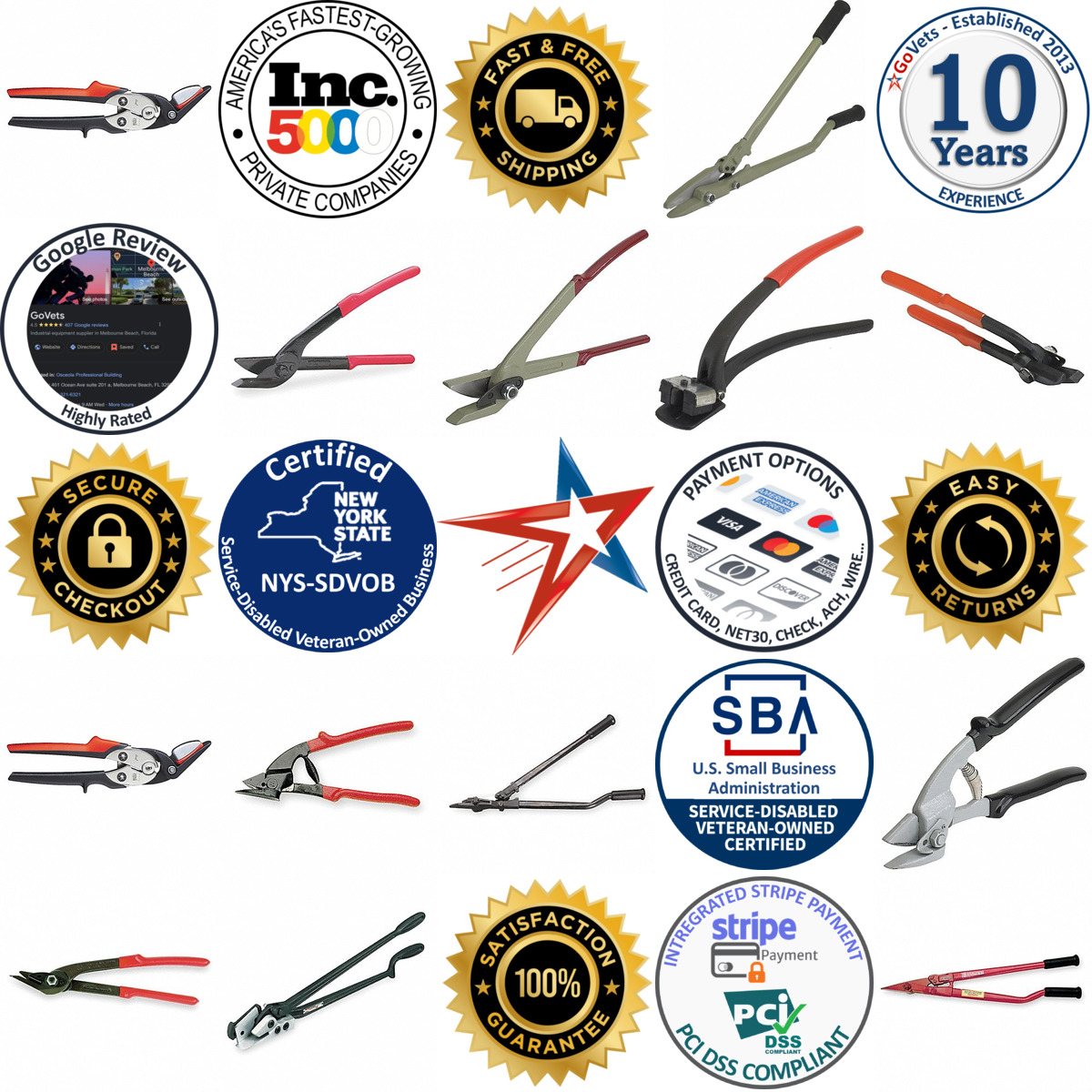 A selection of Strapping Cutters products on GoVets