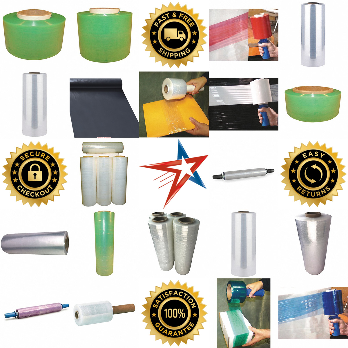 A selection of Stretch Wrap Films products on GoVets