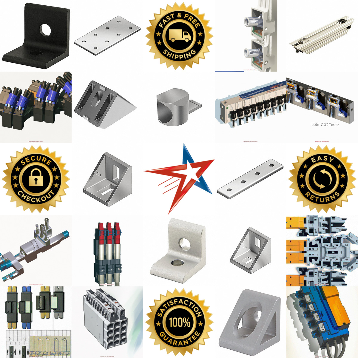 A selection of t Slot Framing System Connectors products on GoVets