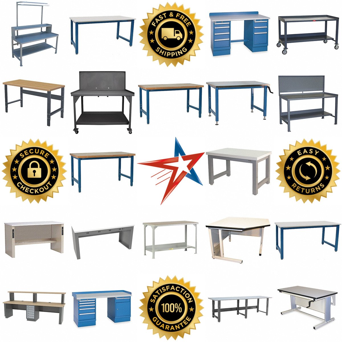 A selection of Workbenches products on GoVets