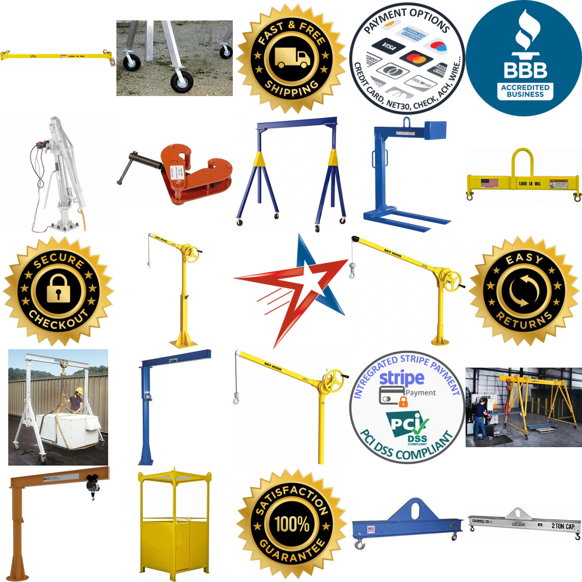 A selection of Gantry Jib Hydraulic and Truck Cranes products on GoVets
