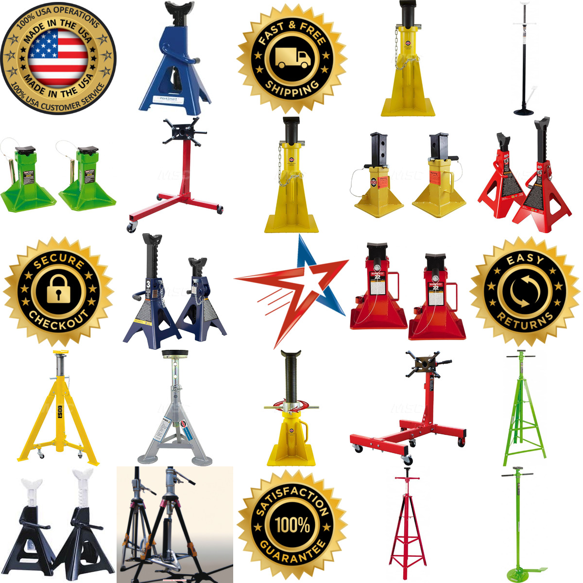 A selection of Jack Stands and Tripods products on GoVets