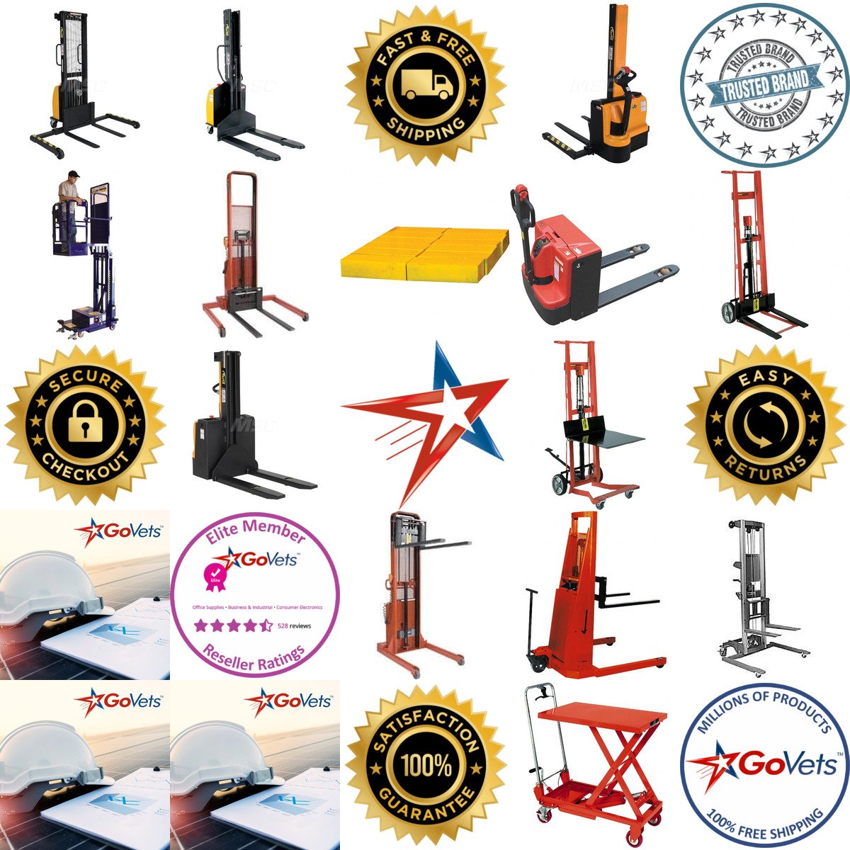 A selection of Stackers and Mobile Lifts products on GoVets