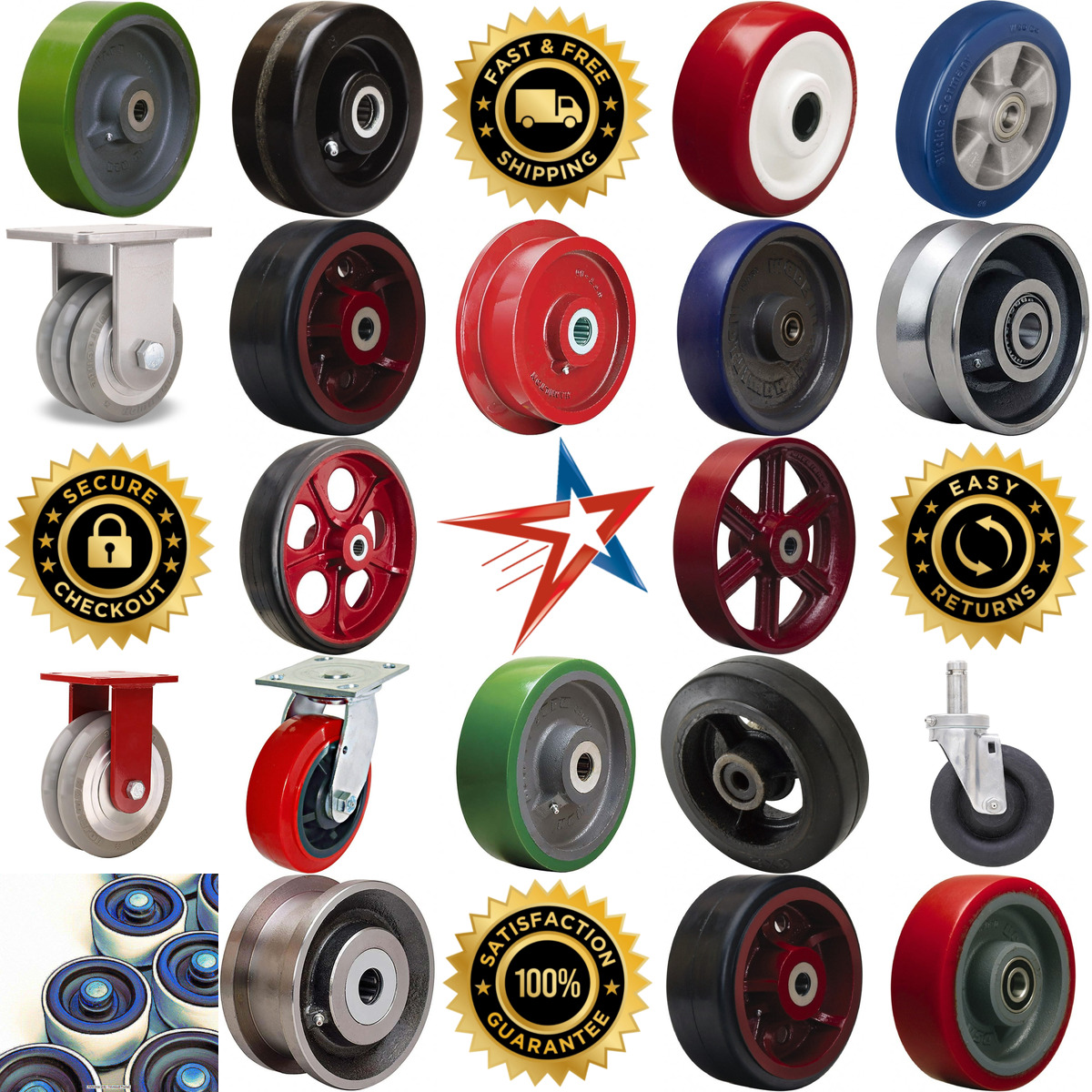 A selection of Caster Wheels products on GoVets