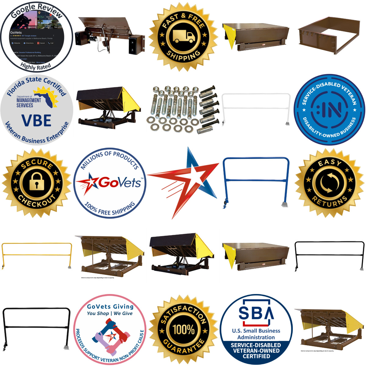 A selection of Dock Levelers and Accessories products on GoVets