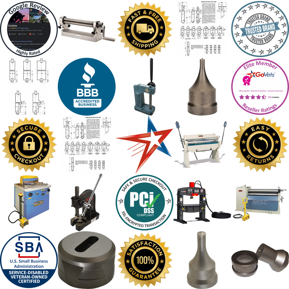 A selection of Metal Forming and Cutting Machines products on GoVets