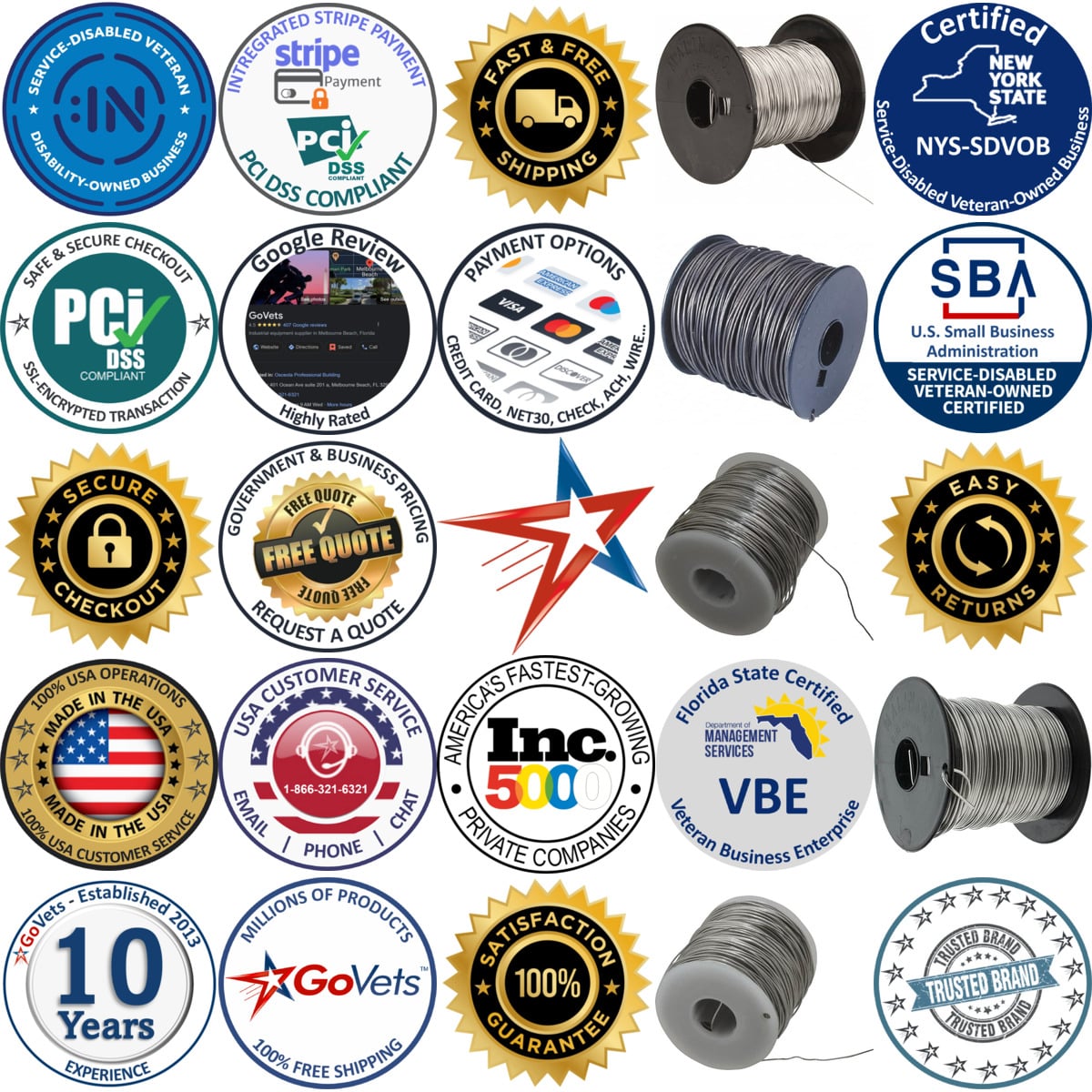 A selection of Aluminum Wire products on GoVets