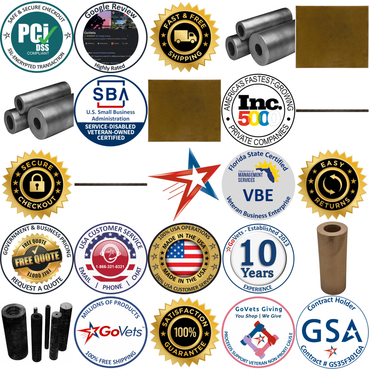 A selection of Bronze Round Tubes products on GoVets